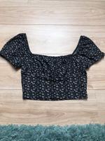 Schwarzes Top mit Blumen Sachsen - Bautzen Vorschau