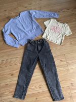 Süßes Set Gr. 140 Mom-Jeans T-Shirt Sweatshirt H&M Name it Only Nordrhein-Westfalen - Gummersbach Vorschau