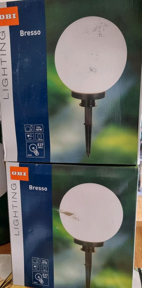 3 Obi Bresso Outdoor Kugellampen in Seevetal