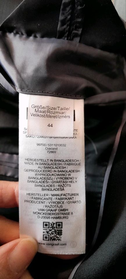 Finshley&Harding Jacket Sakko schwarz Größe 44 in Pinneberg