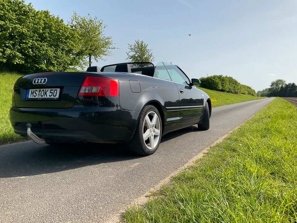 Audi A4 Cabrio 2,5 L TDI Anhägerkpl. ,Schaltwippen/tasten, Xenol. in Nienberge