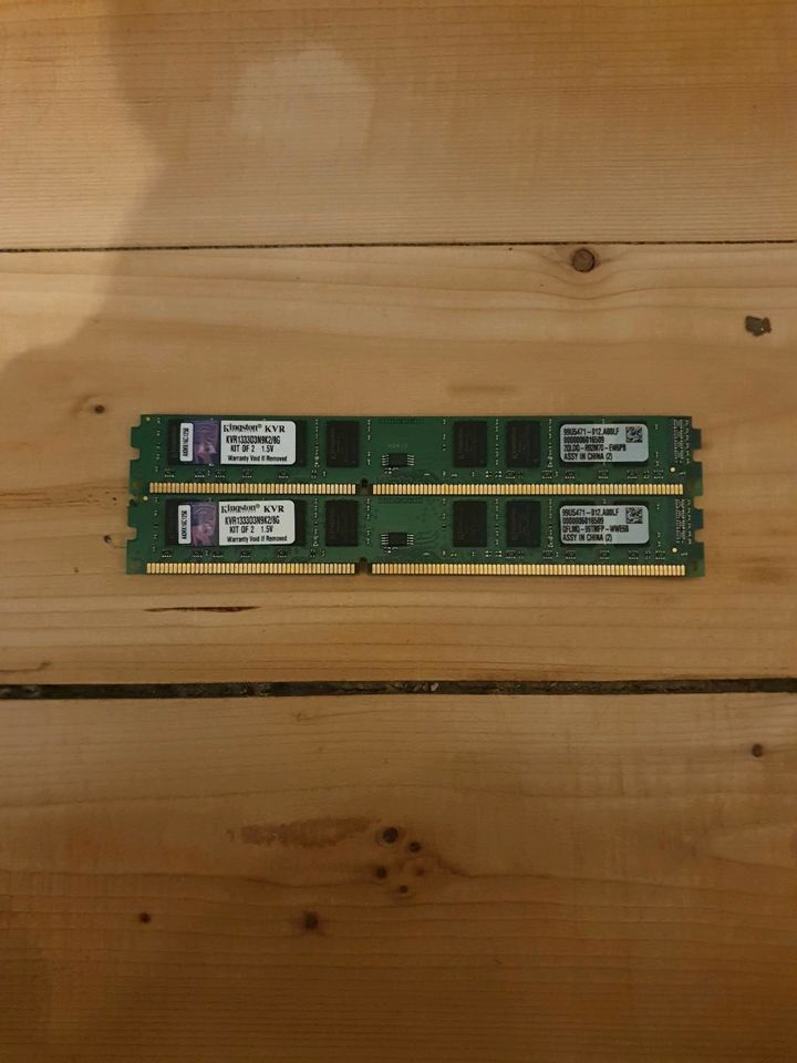 16GB (8GB×2)Kingston DDR3 1333MHz KVR1333D3N9K2/8G RAM, Hauptspei in Stephanskirchen