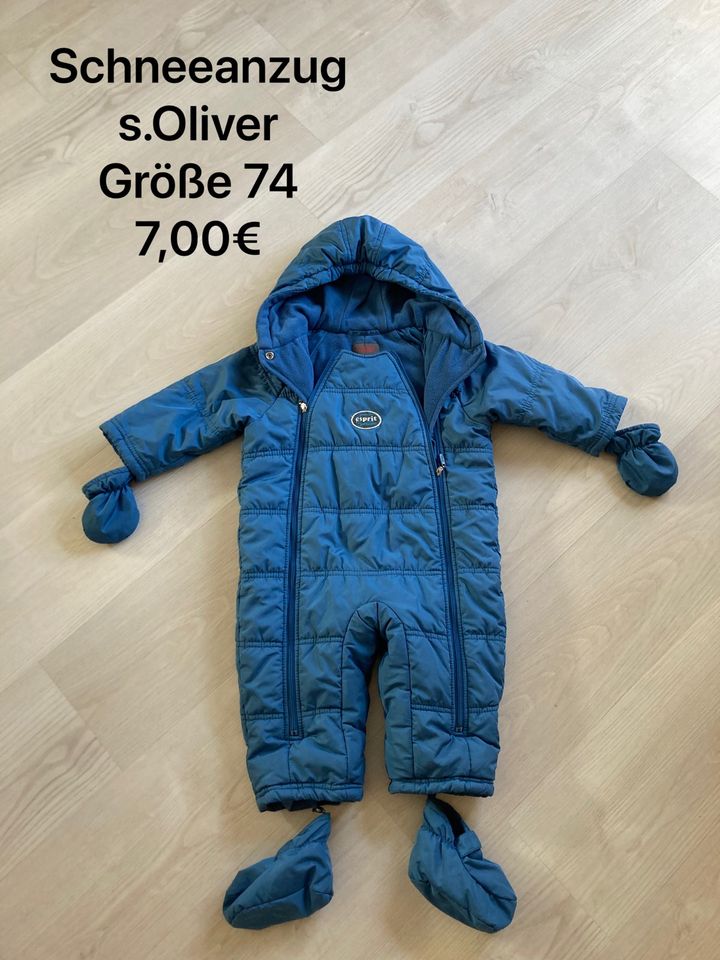 Schneeanzug Größe 74, s. Oliver in Bayern - Maßbach | Babykleidung Größe 74  kaufen | eBay Kleinanzeigen ist jetzt Kleinanzeigen