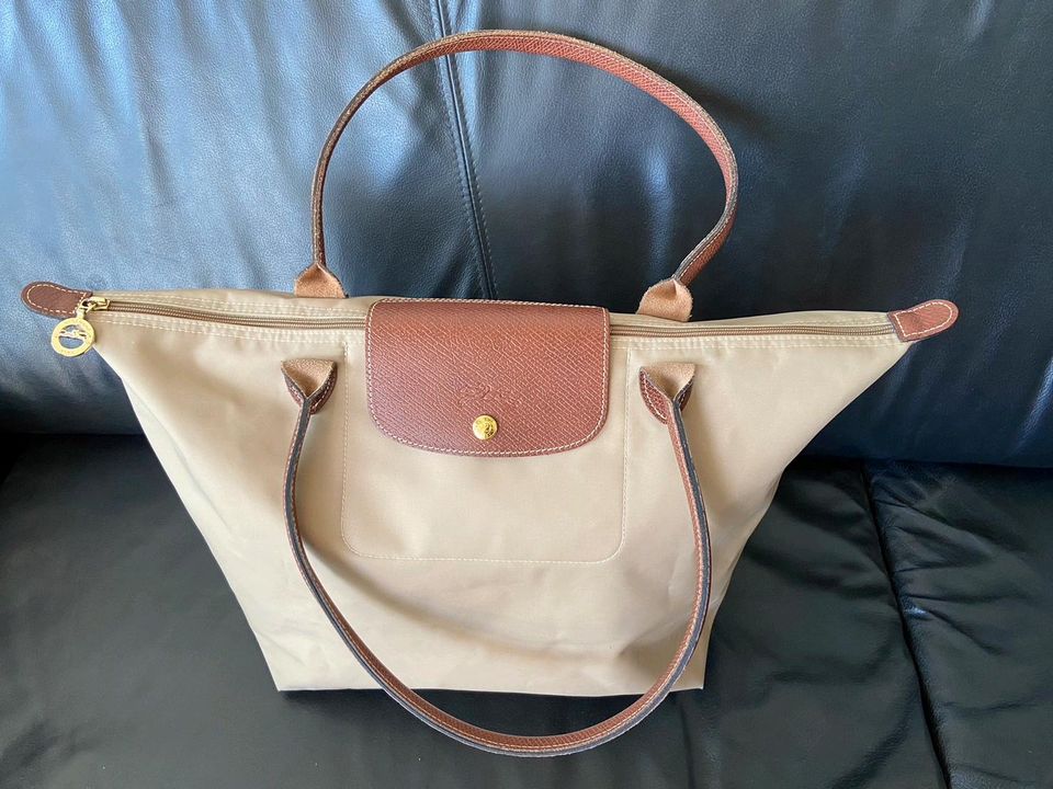 Neuwertige original Longchamp Bag Shopper Handtasche beige/braun in Berlin