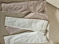 Beige und weiße Caprihose Größe 40 je 9€ Nordrhein-Westfalen - Emsdetten Vorschau