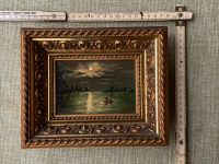 „Nächtliche Bootsfahrt im Mondschein“; Öl/Holz; Gemälde um 1900 Nordrhein-Westfalen - Hattingen Vorschau