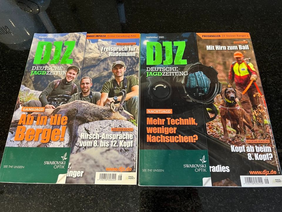 DJZ Deutsche Jagd Zeitung August- Dezember 2021 Parey Zeitschrift in Wietzendorf