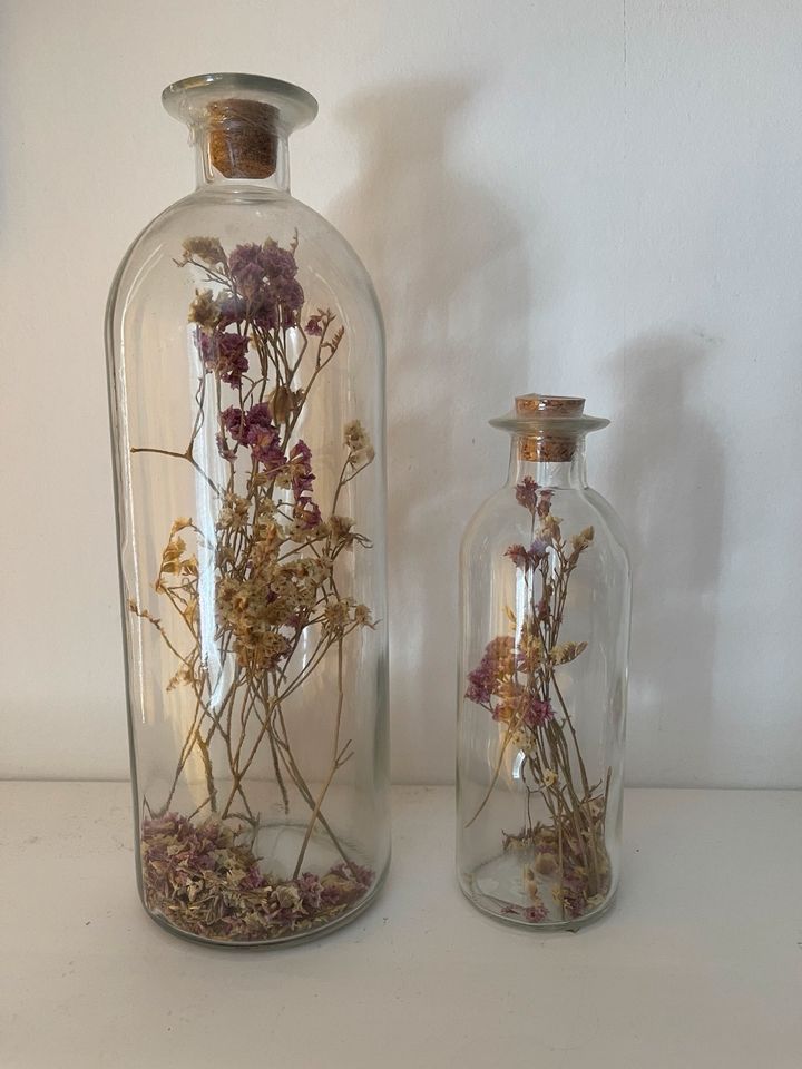Trockenblumen Deko Vase Glas in Reinheim