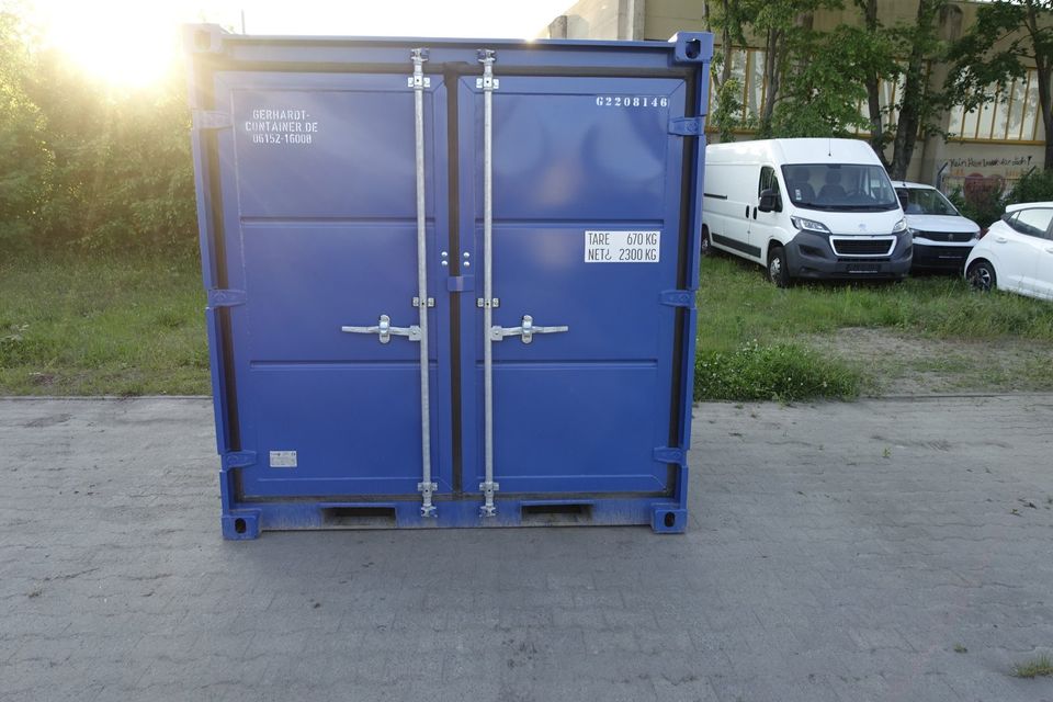 8 Fuß Lagercontainer, Materialcontainer - RAL 5010 in Groß-Gerau