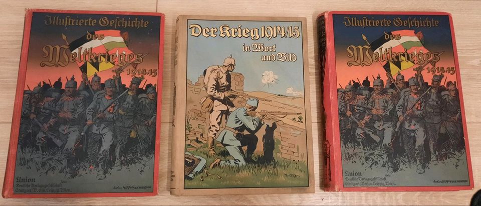 1.wk wk1 1914 Dachbodenfund Militaria Patriotika Bücher in Stahnsdorf