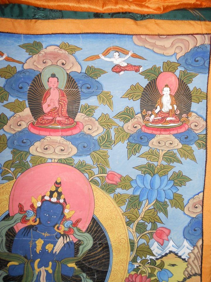 Thangka Vajradhara Indien Meditation Tibet Nepal in Hergensweiler