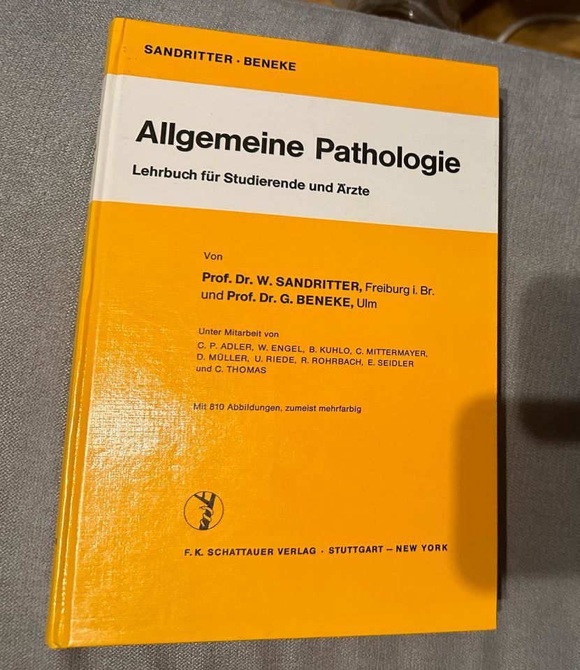 Allgemeine Pathologie Sandritter und Beneke Lehrbuch in Leipzig