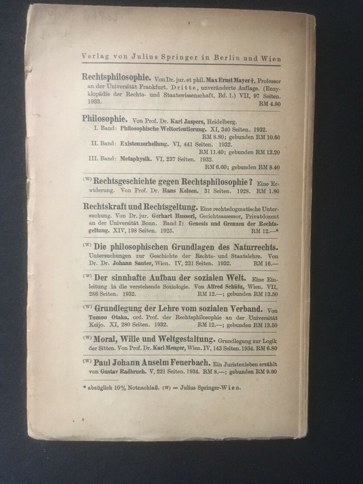 Recht und Sittlichkeit Rudolf Laun 1935 in Braunschweig