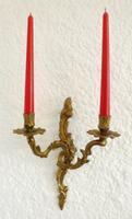 Jugendstil 2 flammiger Wandleuchter, Kerzenleuchter Messing-Guss Bayern - Forchheim Vorschau