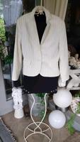 Blazer Creme Nadelstreifen braun Hessen - Hatzfeld (Eder) Vorschau