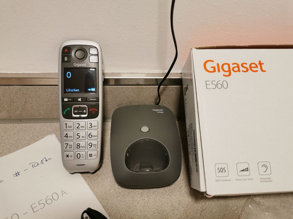 Gigaset E560 Premium Telefon DECT Grosstasten OVP TOP in Siegen