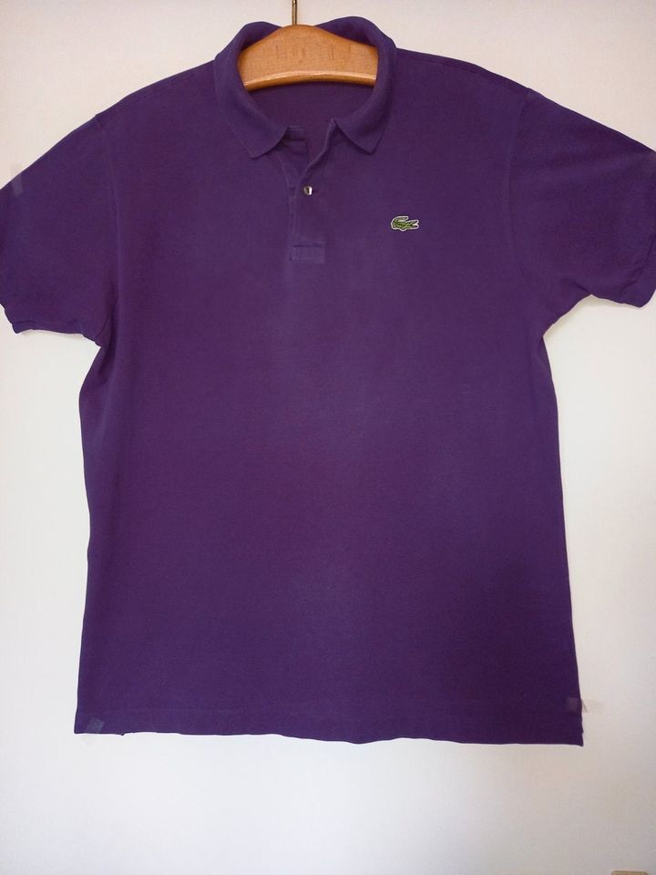 LACOSTE Polohemd - Gr. XL Dunkelila,Herren - minimal ausgeblichen in Frankfurt am Main