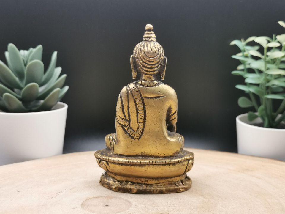 Buddha Statue / Buddha Figur (Messing, ca. 9cm, ca. 240g) in Frankfurt am Main