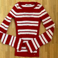 Guess Pulli Pullover Gr. S rot-weiß gestreift Viskose ungetragen München - Moosach Vorschau