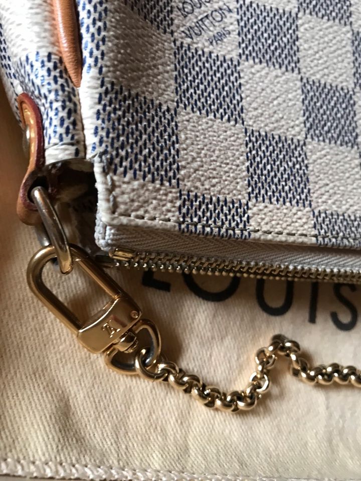 Original Louis Vuitton Pochette EVA Azur Vintage RARE komplett in Theres