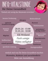 Infostunde zum Thema „GESUNDHEIT“ Mittwoch,31.01.24 um 10 Uhr Nordrhein-Westfalen - Hüllhorst Vorschau