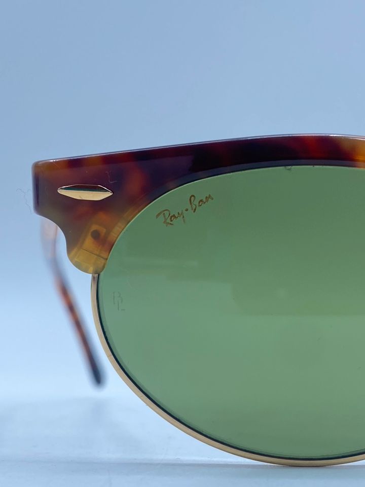 * RAY BAN CLUBMASTER OVAL W1265 SONNENBRILLE 80ER TORTOISE GOLD in Berlin