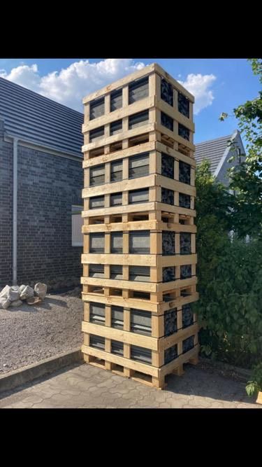 Holzkiste Futterraufe Hochbeet Gitterbox Brennholz Kaminholz in Raesfeld