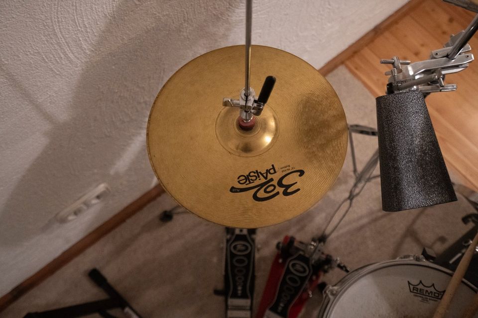 Schlagzeug Sonor Sonic Plus II mit Hocker, Becken, viel Zubehör in Seeheim-Jugenheim