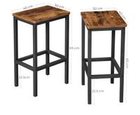 VASAGLE Barhocker 2er Set – unbenutzt – Vintage Braun/Schwarz München - Ramersdorf-Perlach Vorschau
