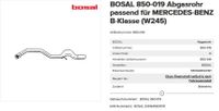 Mercedes B- Klasse W245 Auspuff  Bosal 850-019 Rheinland-Pfalz - Schillingen Vorschau