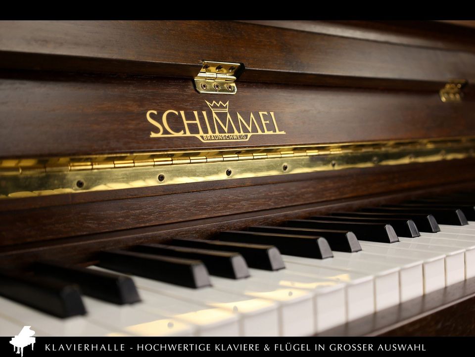 Sehr schönes Schimmel Klavier, 108 Chippendale, Mahagoni natur in Altenberge