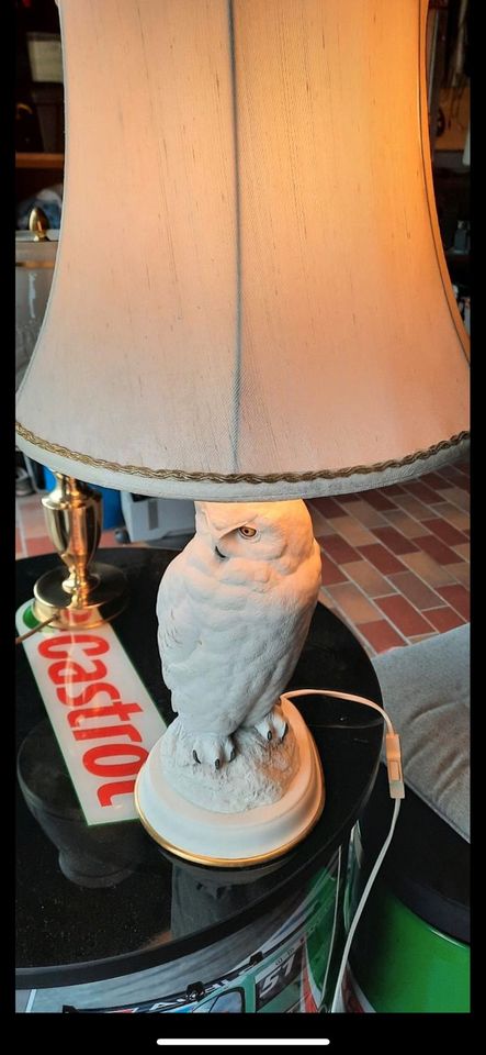 TISCHLAMPE VON 1887  THE SNOW OWL TOP ZUSTAND in Wipperfürth