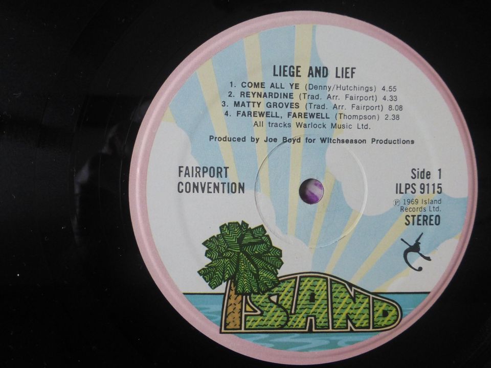 Fairport Convention Liege & Lief - Island Records - Vinyl LP in Baldham