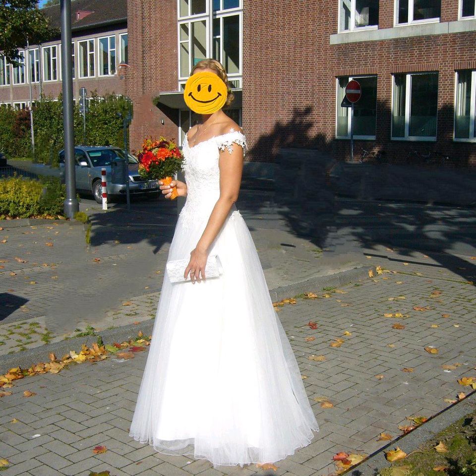 Brautkleid, Hochzeitskleid, A Linie, Ivory, Größe 38/40 in Centrum