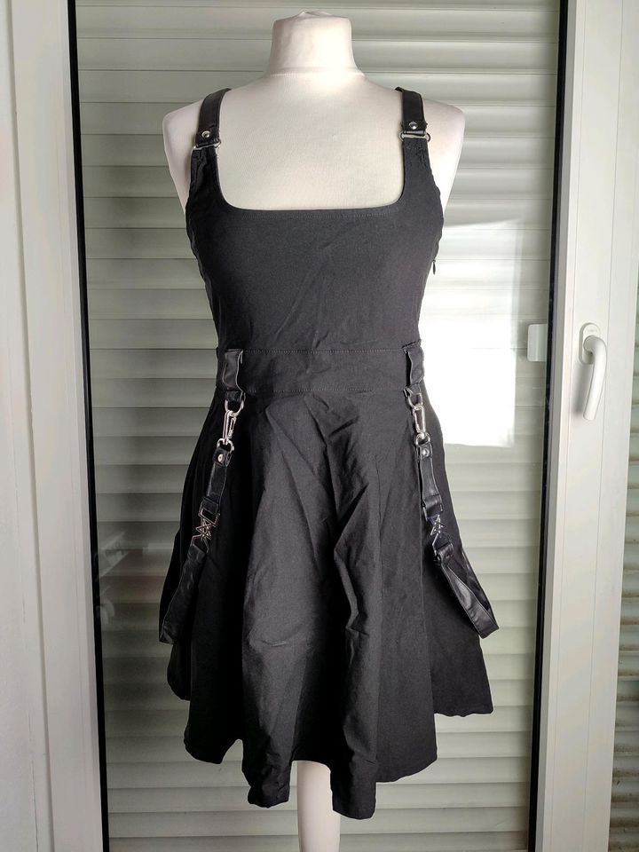 Schwarz Skaterkleid Mini Kleid Bondage M 38 L 40 Killstar Gothic in Werl