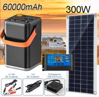 300W Solarpanel Solarmodul Ladegerät Powerbank Kit Solaranlage Hessen - Weilburg Vorschau