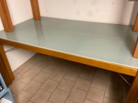 Tisch aus Holz mit Glasplatte Niedersachsen - Sarstedt Vorschau