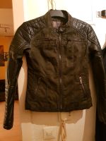 Jeansjacke mit Lederärmel Stuttgart - Bad Cannstatt Vorschau