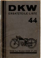 DKW Modell 1936 Typ 2,5 PS  Ersatzteilliste - ET-Liste  original Baden-Württemberg - Schopfheim Vorschau