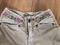 Cordhose Größe 128 beige Schlag Blumen 100% Baumwolle Hessen - Hünfeld Vorschau