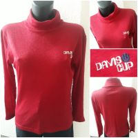 70er Jahre roter Rollkragenpullover/Rolli Retro/Vintage Davis Cup Bayern - Störnstein Vorschau