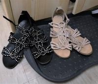 Riemchen Sandale Sommer Leder Glitzer Görtz Gr. 38 schwarz. Dortmund - Innenstadt-West Vorschau