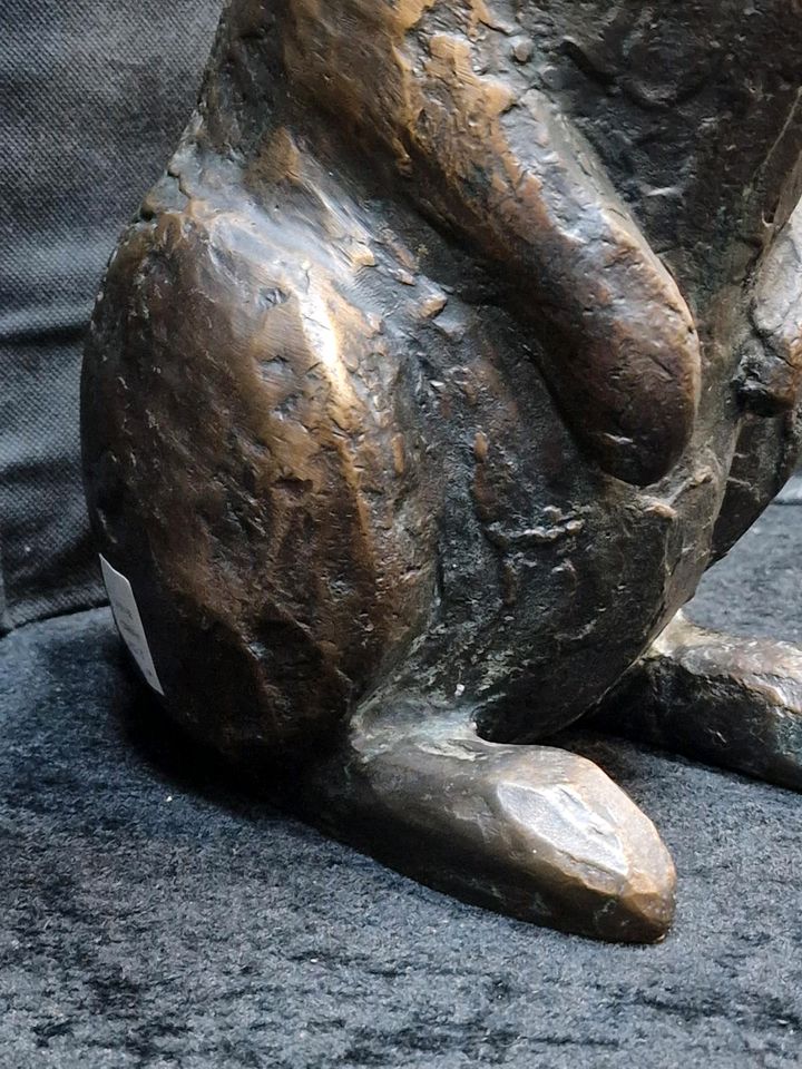 Wolfgang Lamchè Bronze Skulptur Hase 12,10Kg in Bonn