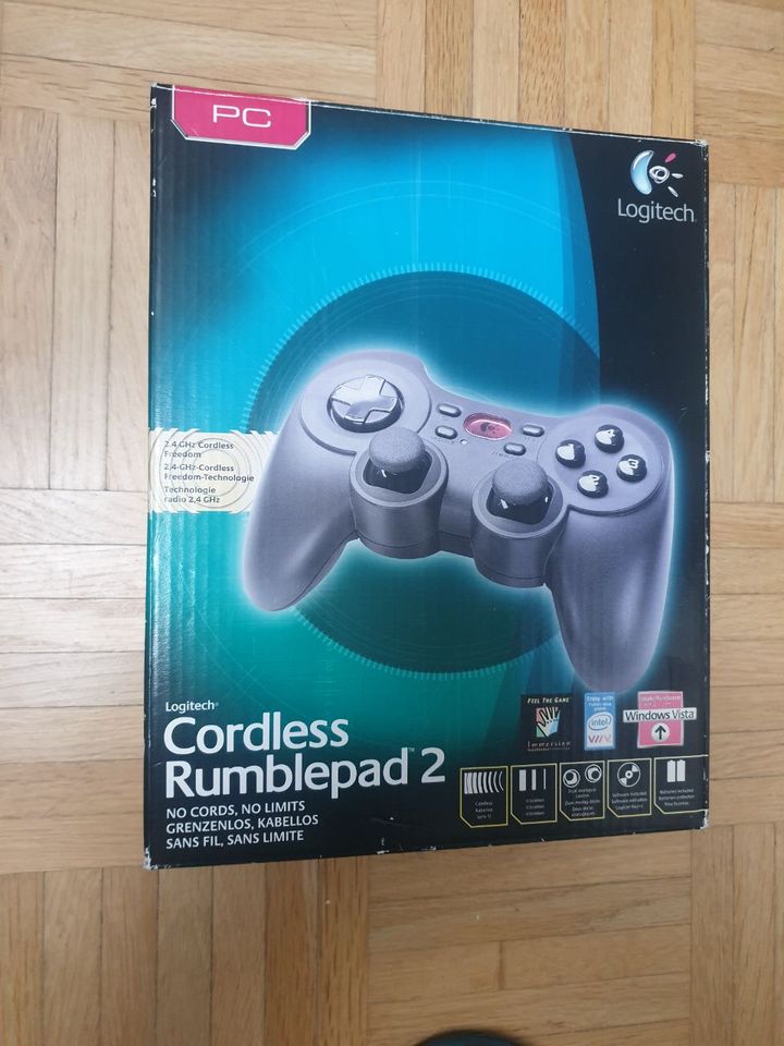 LOGITECH Game Controller CORDLESS RUMBLEPAD 2, TOP! in München