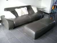 Designer Couch , Musterring , Leder , neuwertig , anthrazit Nordrhein-Westfalen - Viersen Vorschau