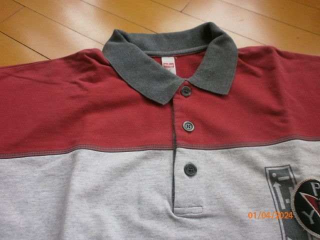 Designer Triumph Herren Polo Shirt grau rot L XL in Dortmund