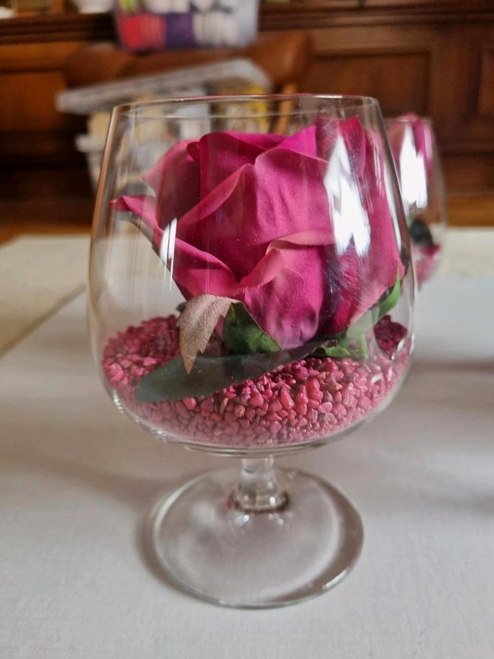 Tisch Deko Cognac Schwenker Hochzeit Konfirmation Geschenk n in Gehrden