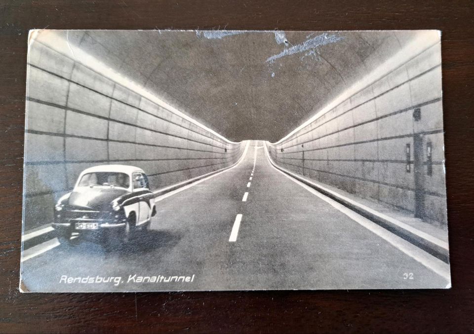 Ansichtskarte Kanaltunnel Rendsburg 1961 in Alt Duvenstedt