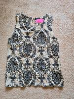 Sommerliche Bluse Top schwarz/beige von Strandmädchen in Größe S Sachsen-Anhalt - Bad Duerrenberg Vorschau