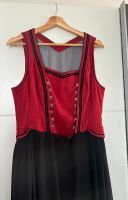 Dirndl lang Größe 40 rot schwarz Seidenschürze Bayern - Bad Reichenhall Vorschau